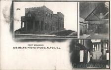 Alton,IL Fort Wiseman,Wiseman's Photo Studio Madison County Illinois Postcard picture