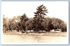 Deer River Minnesota MN Postcard RPPC Photo Scene At Pinehurst Lodge 1934 Posted picture