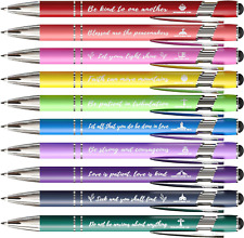 Stylus pen set of 10, ballpoint pen with Bible inspirational verses, thank you picture