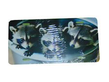 Bucket Full Of Baby Raccoons License Plate 6 X 12 Inches Aluminum New picture
