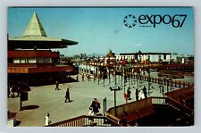 Montreal Quebec-Canada Expo 67 Main Entrance Transportation c1967Postcard picture