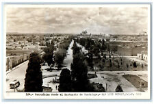 1952 Panoramica From El Santuario De Guadalupe SLP Mexico RPPC Photo Postcard picture