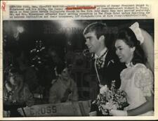 1968 Press Photo David Eisenhower and Julie Nixon wed in a New York church picture