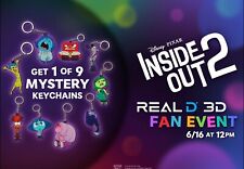 Disney Pixar Inside Out 2 Character Mystery Keychain AMC RealD 3D Fan Event picture