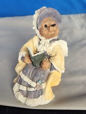 Vintage Price Products Victorian Granny Bear Sitting in Chair Reading Book picture
