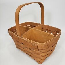Longaberger 1994 Wood Divider Basket, 4 Way divider, Handle picture