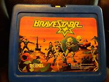 Vintage 1986  BRAVESTARR Blue Plastic Lunchbox NO thermos picture