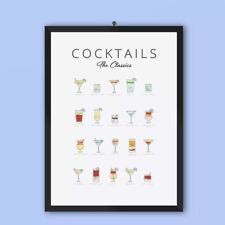 Cocktails Art Poster Decor picture