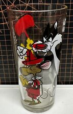 RARE 1976 PEPSI SLOW POKE & SYLVESTER WITH MALLET HARD INTERACTIONS GLASS picture