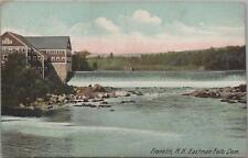 Postcard Eastman Falls Dam Franklin NH 1908 picture