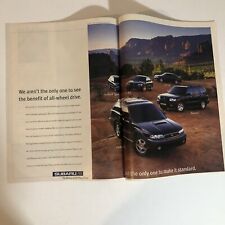 Subaru Outback Forester vintage 2 Page Print Ad Advertisement pa9 picture