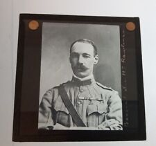 Antique Magic Lantern  Slide Soldier Military Celebrities General H S Rawlings ? picture