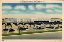 Vintage Postcard  Pentagon Building Arlington Va. Virginia Old Cars picture