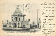 Postcard Michigan Detroit Hulbert Memorial Waterworth Park undivided 23-3011 picture