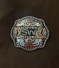Trophy Rodeo Champion Belt Buckle All Around Cowboy Cowgirl picture