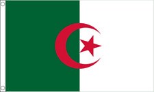 Algeria Flag Large 5 x 3 FT - 100% Polyester National Country Crest Algerian picture