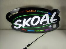New 2006 Skoal Smokeless Tobacco Lighted Hanging Sign Display Man Cave 26 x 14.5 picture