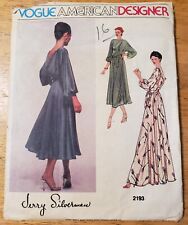 Vintage 70's Vogue Sewing Pattern 2193 American Designer Misses' Dress Size 16 picture