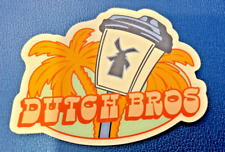 DUTCH BROS Sticker Drop for June 5th 2024 Coffee Cup Yellow Palms picture