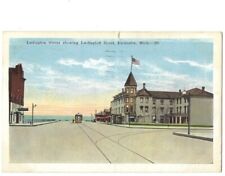 c1929 Ludington Street Showing Hotel Escanaba Michigan MI Postcard picture