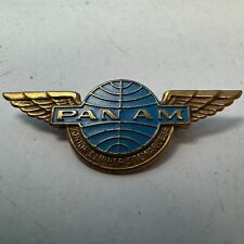 Vintage PAN AM JUNIOR CLIPPER PILOT Wings Metal Pin picture