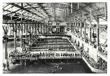 c.1890s SAN FRANCISCO SUTRO BATHS w/BATHERS in SWIMMING POOLS~NEW 1980 POSTCARD picture