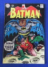BATMAN #209 COMIC BOOK Jungle Jeopardy ~ DC 1969 ~ FN+ picture