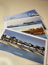 4-NEW Vtg British Blank Post Cards Felixstow England UK Seaside Ocean Old Stock picture