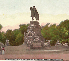 Vintage Postcard Undivided Washington's Monument Fairmount Park Philadelphia PA picture