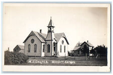 Windom Kansas KS RPPC Photo Postcard M.E. Church c1920's Vintage Unposted picture
