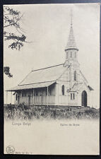 Mint Belgian Congo Real Picture Postcard Boma Church picture