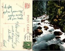Sebastapol CA Trout Creek Rushing River Postcard Used (39470) picture