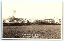 c1908 TELFORD PA BARNDTS BARN CYCLONE OF 1897 DAMAGE PHOTO RPPC POSTCARD P3884 picture