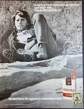 Vintage 1970 Old Gold Cigarettes Print Ad picture
