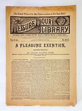 1899 Newspaper 5 cent Vintage LEISURE HOUR LIBRARY by J. Allen's wife. #217  picture