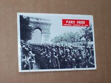 1965 Philadelphia war bulletin cards WW II card #50 Paris Freed picture