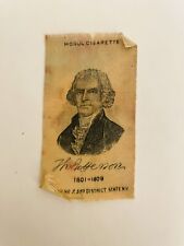 Antique President Thomas Jefferson Mogul Cigarettes Tobacco Silk 1905 picture