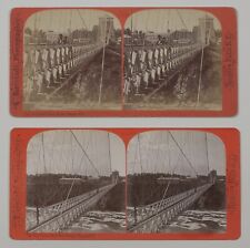 Charles Bierstadt, 2 Niagara Suspension Bridge Views, c1870s, SV picture