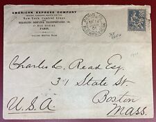 France, Scott #119 Used on 1901 New York Central Railroad Cover Sent to Boston picture