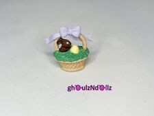 HALLMARK Merry Miniature Easter Basket 1993 Chocolate Bunny Egg With Sticker. picture