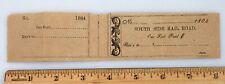 Civil War Confederate 1864 South Side Railroad One Seat Paid Ticket Virginia picture