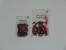 Natural Garnet 2.5mm & 4.3mm Faceted Bead Strands Lot of 2 NOS picture