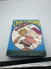 Charlie Brown Plays Baseball Card Game 53 Cards Excellent Condition picture