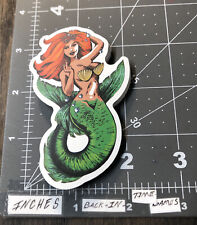 Sexy Mermaid Giving Finger Humor Sticker For Skateboard Laptop Guitar Decal B12X picture