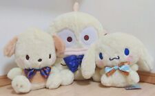 Cinnamoroll Pochacco Hangyodon SET 3 Happy White Gifts plush BIG Fluffy Doll picture