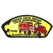 Baraboo WI Circus Heritage 31 Years Council Shoulder Patch CSP Glacier's Edge picture