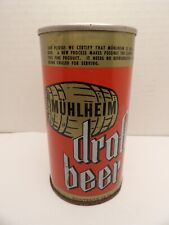 MUHLHEIM DRAFT STRAIGHT STEEL PULL TAB BEER CAN #95-12 READING PA picture