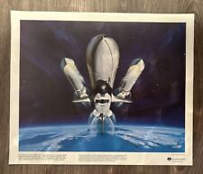 NASA Concept Art Rockwell International by Ted Brown Space Shuttle  15 X 12.5 picture