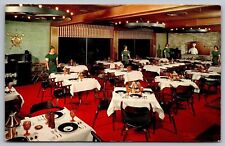Austin Minnesota Red Cedar Inn Interior Dining Room Chrome Cancel WOB Postcard picture