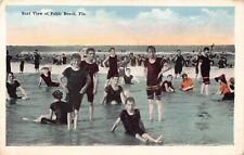 FL~FLORIDA~PABLO BEACH~SURF VIEW AT PABLO BEACH~C.1925 (CREASED) picture